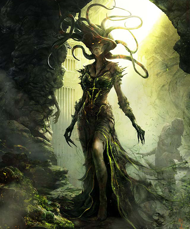 Vraska, a Invisível | Arte de Aleksi Briclot
